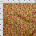 thumbnail image 3 of oneOone Georgette Viscose Orange Fabric Tropical Craft Projects Decor Fabric Printed By The Yard 42 Inch Wide, 3 of 5