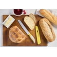 thumbnail image 4 of Starfrit 8-Inch Bread Knife - Efficient Serrated Blade with Protective Cover - Non-Stick Coating - Yellow & White, 4 of 5