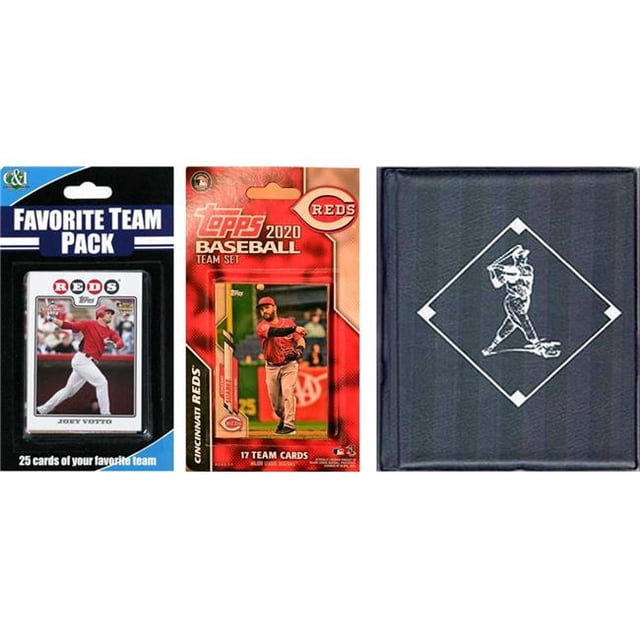 C&I Collectables 2020REDSTSC MLB Cincinnati Reds Licensed 2020 Topps Team Set & Favorite Player Trading Cards Plus Storage Album