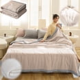 thumbnail image 1 of Pamqxs Summer Cooler Quilt, Cotton Cooling Quilt Breathable Quilt King Size Soft Comforter Cooling Blanket for Night Sweats Hot Sleeper for All Season Lightweight Blanket Washable(BD,79x90in), 1 of 9