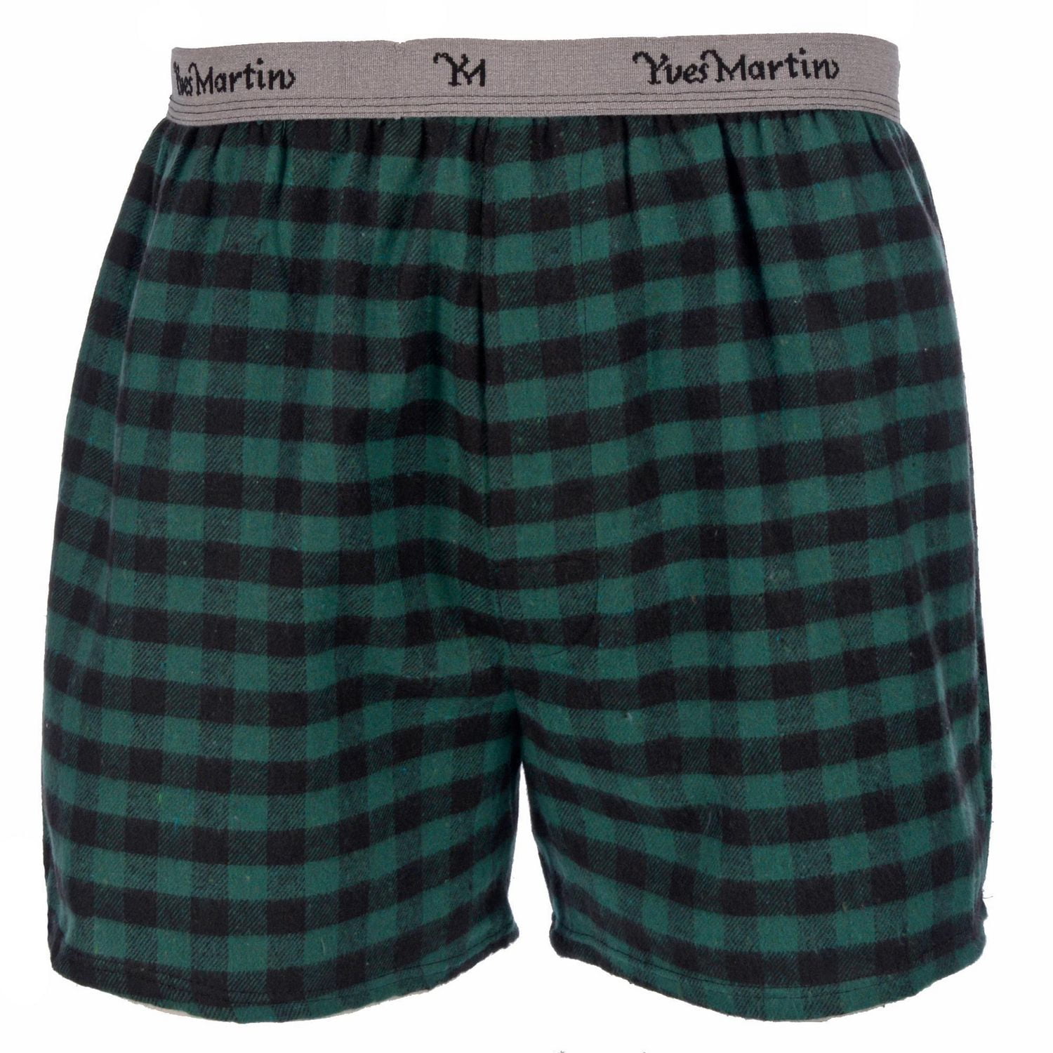 Yves Martin Men's Flannel Sleep Shorts