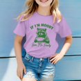 thumbnail image 2 of Vêtements pour Filles Imprimé Filles T-Shirts à Manches Courtes Col Ras du Cou Tenues d'Été pour Tout-Petits pour Filles Tenues pour Filles 6-7 Ans Mode Filles, 2 of 4