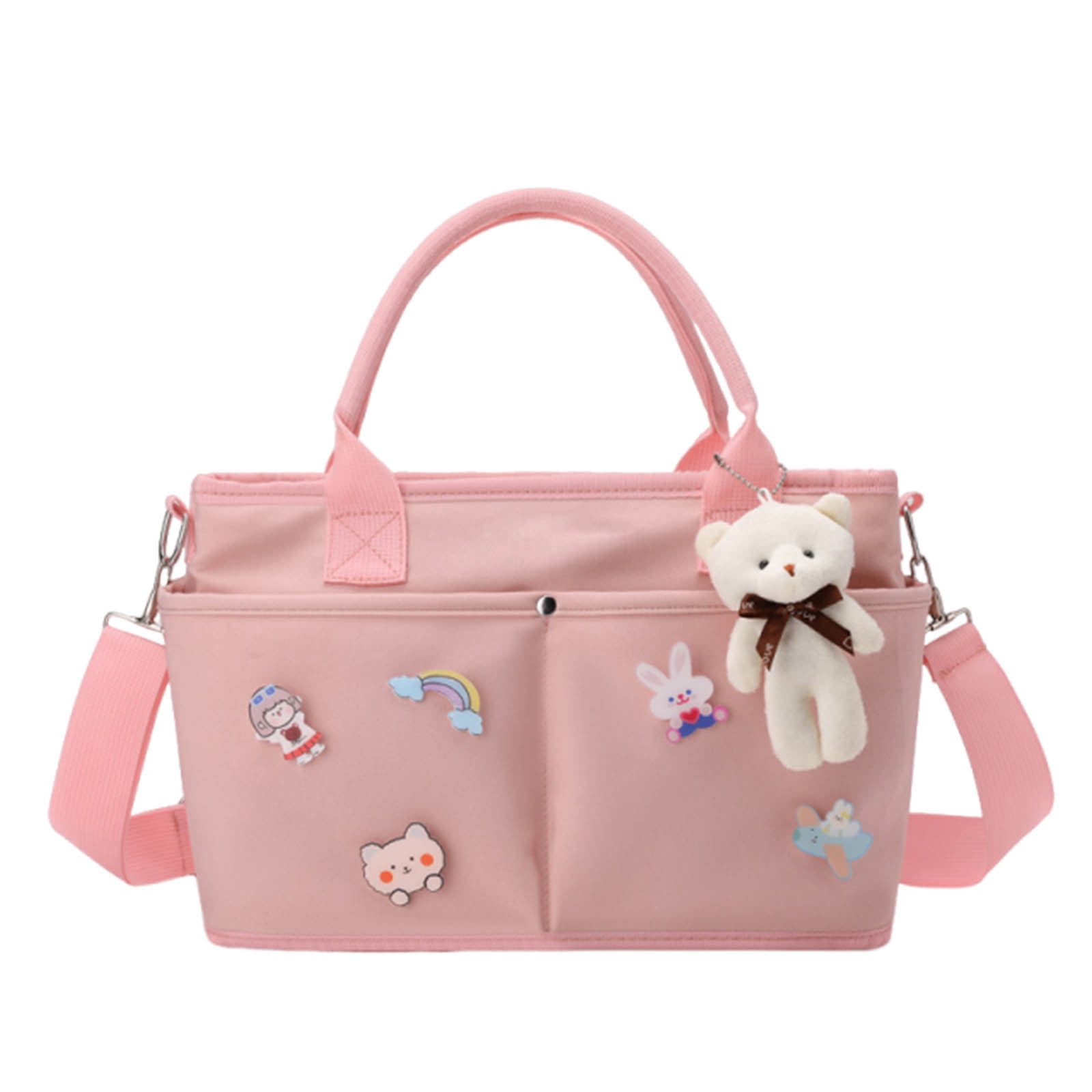 Diaper Backpack for Mom, Large Capacity Baby Bag with Insulated Pockets, Multifunctional Travel Diaper Bag with Stroller Straps, Waterproof Maternity Hospital Bag