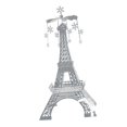 thumbnail image 4 of jifeng Statue Chandelier Décoration de Table en Acier Inoxydable pour Salle à Manger Flocon de Neige, 4 of 9