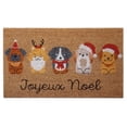 thumbnail image 1 of Paillasson En Fibre De Coco (Joyeux Noel - Animaux), 1 of 3