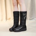 thumbnail image 1 of Chaussures d'Automne pour Femmes Chaudes Épaisses en Duvet Bottes Hautes de Neige pour Femmes en Liquidation, 1 of 9