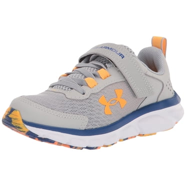 Under Armour Boy's Pre School Assert 9 Alternate Closure Sneaker, (108) Mod Gray/Bauhaus Blue/Rise, 11 Little Kid