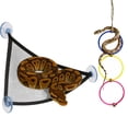 thumbnail image 1 of Interactive Playground Ring with Climbing Net for Small Indoor Outdoor Toy for Exercise and Mental Stimulation, 1 of 3