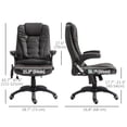 thumbnail image 3 of HOMCOM Executive Office Chair w/ Massage and Heat, Computer Chair, Brown, 3 of 10