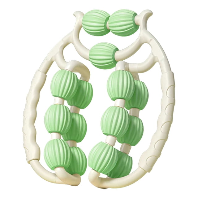 E-114 Green Leg Massager Roller Circular Design For Muscle Relaxation Cellulite Reduction Performance Gear