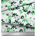 thumbnail image 2 of Soimoi Green Velvet Fabric Camouflage Texture Print Sewing Fabric Yard 58 Inch Wide, 2 of 3
