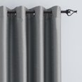 thumbnail image 3 of Hometrends Faux Silk 84" Grommet Room Darkening Window Curtain Panel, Pearl, 3 of 7