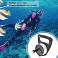 thumbnail image 1 of Becaristey Diving Rope Retractable Reel with Handle Stopper Professions Line Winder Hand Crank Paracord Spool Wheel Accessories Black, 1 of 5