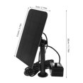 thumbnail image 2 of Phenofice 1Pcs Tabletop Solar Fountain Black Resin Water Fountain Outdoor Spray Pattern For Patios, 2 of 8