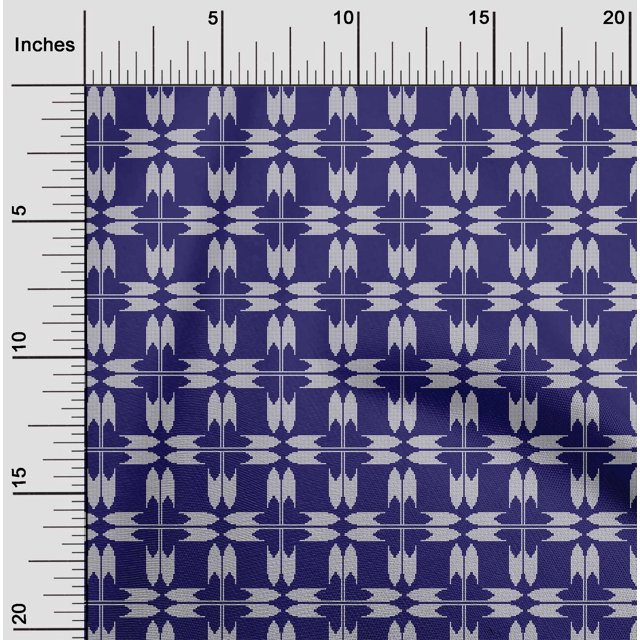 oneOone Cotton Flex Fabric Arrow Sign Kasuri Decor Fabric Printed BTY 40 Inch Wide