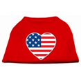 thumbnail image 1 of Chemise à Imprimé Coeur Drapeau Américain Rouge XXL (18), 1 of 1