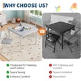 thumbnail image 2 of Eastvita ' Foldable Table/2 Chairs (Ages 2-10) Versatile Activity Set with Anti - Slip Legs/Lightweight Structure/Easy Storage for Dining Room/Storage, 2 of 6