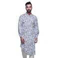 thumbnail image 2 of Atasi Kurta Traditionnel en Rayonne Imprimée à Col Mandarin pour Hommes Chemise Décontractée, 2 of 6