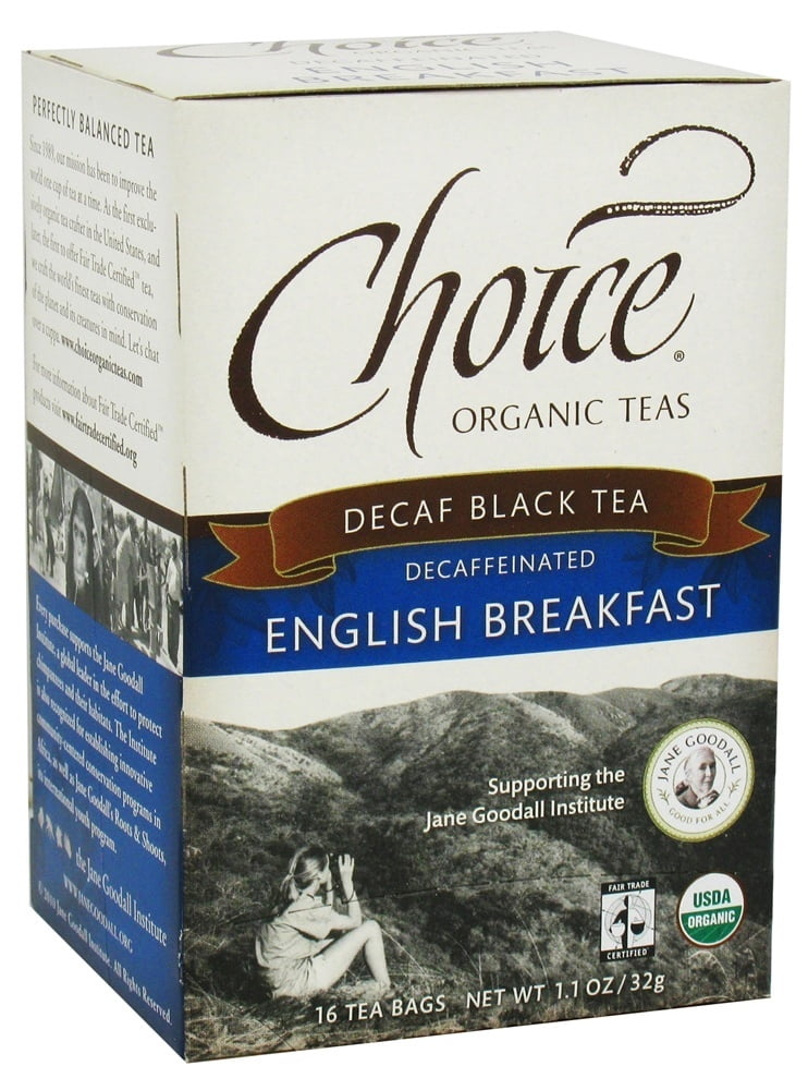 Choice Organic Teas - Organic Decaf Black Tea English Breakfast - 16 Tea Bags