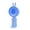 Blue, variant on Weloille 1 Piece Handheld Mini USB Rechargeable Fan with Base, 3 Speed Adjustable Portable Small Fan, Low Noise Quiet Cooling Fan, for Outdoor Travel Office Home Desktop Camping Use