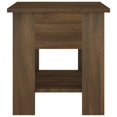 thumbnail image 3 of vidaXL Coffee Table Brown Oak 40x40x42 cm Engineered wood, 3 of 4