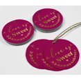 thumbnail image 4 of Inkdotpot Pack Of 100 Love Is Sweet Wedding Favor Paper Tags Craft Real Gold Foil Hang Tags, 4 of 6