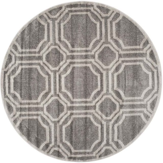 Safavieh Amherst Grey Indoor Outdoor Rug - Round 5'