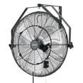 thumbnail image 1 of VEVOR Ventilateur Mural, Ventilateur Suspendu Mural de 20 Po avec Brume, Protection Homologuée IP44, 3 Vitesses, Longue Distance d'Écoulement, Angle de Rotation Réglable, Puissant pour l'Industrie, les Commerces, le Garage, l'Atelier, 1 of 9