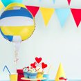 thumbnail image 2 of Shisuyan 6pcs Volleyball Balloon Inflatable Volleyball Balloon Volleyball Themed Party Decorations 18 Inch Sports Party Balloon Volleyball Birthday Party Supplies, 2 of 8