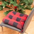 thumbnail image 4 of Fabstyles Buffalo Check Chair Pad with 100% Tufted Cotton Cover, 4 of 6