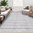 thumbnail image 1 of HOMERRY Area Rug 5' x 7' Rugs for Living Room Modern Washable Indoor Boho Geometric Carpet, Gray, 1 of 7