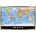 thumbnail image 1 of Map - World Wall Poster, 22.375" x 34", 1 of 4
