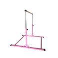 thumbnail image 4 of ToyKraft Barre de Gymnastique Hauteur Réglable 3 à 5 Pi Barre Kip Barre Horizontale Entraînement Junior Gymnastique Barre d'Entraînement Extensible Rose, 4 of 8