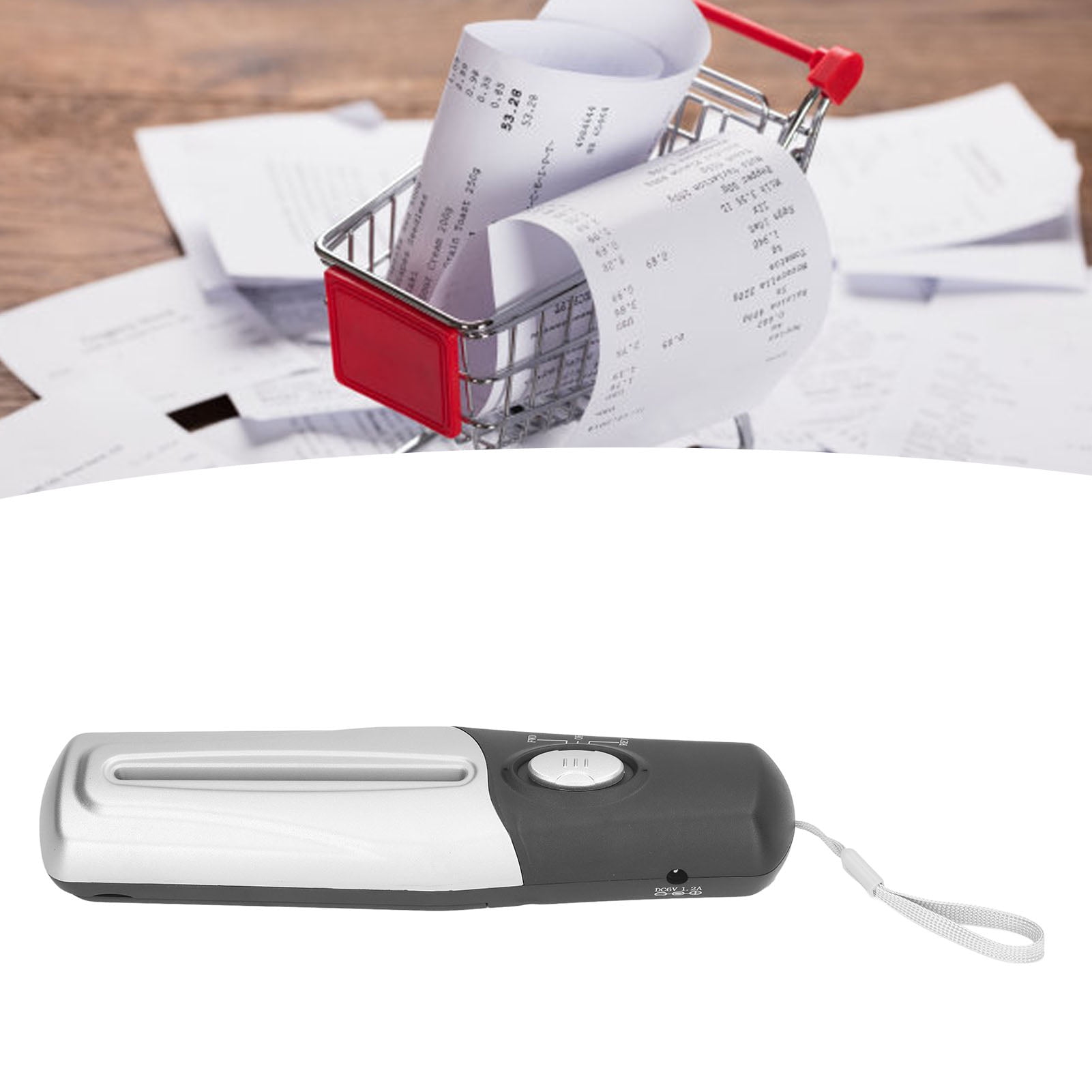 Zaqw Mini USB Paper Shredder, 4mm Cut, 1 Count