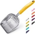 thumbnail image 1 of CZCPP-Pelle à Litière pour Chat, Tamis en Alliage d'Aluminium, Pelle en Métal pour Chaton, Pelle Profonde, Long Manche, Tamisage des Crottes, Lève-Crottes pour Chaton, Durable, pour Bac à Litière, 1 of 4