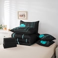 thumbnail image 4 of Ensemble de couette de literie de sport YST, 7 Pcs, thème de tennis, Grand Lit, 4 of 4