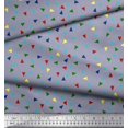 thumbnail image 3 of Soimoi Poly Georgette Fabric Dot & Triangle Geometric Fabric Prints by Yard 52 Inch Wide, 3 of 3