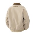 thumbnail image 4 of Men's Work Jacket, Windproof Long Sleeve Lapel Design with Pockets, Solid Color Casual Coat for Fall Outdoor Activities and Daily Wear, 4 of 9