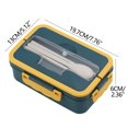 thumbnail image 2 of EGNMCR Lunch Bags for Women Lunch Box Bento Box Double-layer Bento Box Japanese-style Microwave Lunch Box Office Worker Reducing Meal Divided Lunch Box lunch basket, 2 of 2