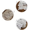 thumbnail image 4 of Lace Table Runner and Dresser Scarf Embroidered Flower White Table Runner 10 x 72 Inches Wedding Party Baby Shower Dining Table Decor, 4 of 7