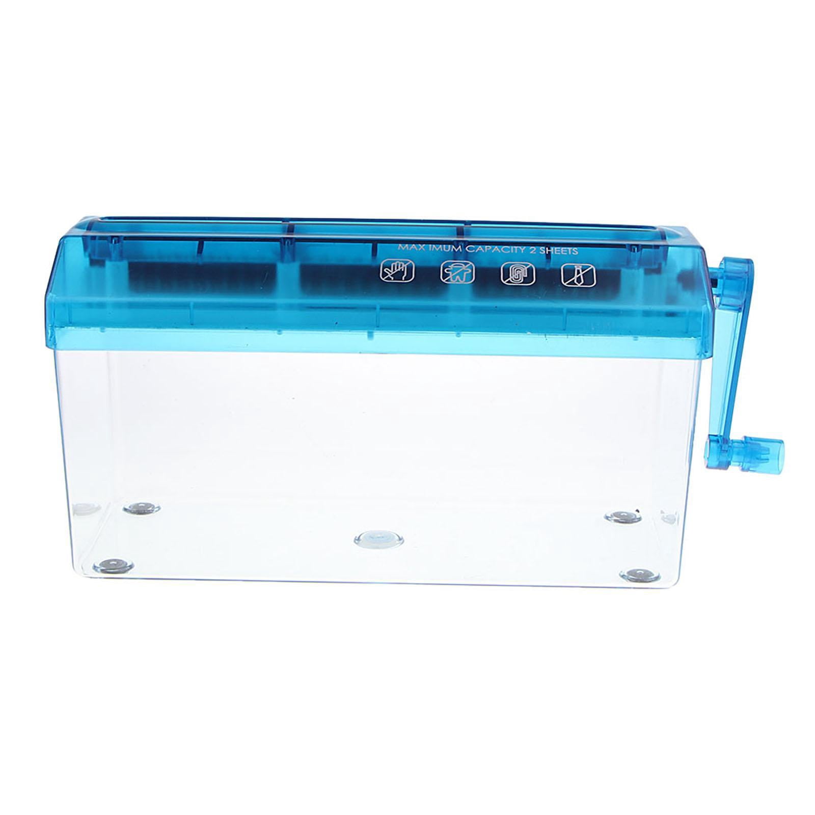S SERENABLE Hand Shredder Manual Shredder Professional Household Small Mini Hand Crank Shredder Portable Paper Shredder for Notes Photos