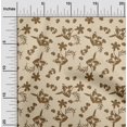 thumbnail image 1 of oneOone Polyester Lycra Peach Fabric Florals Craft Projects Decor Fabric Printed By The Yard 56 Inch Wide, 1 of 4