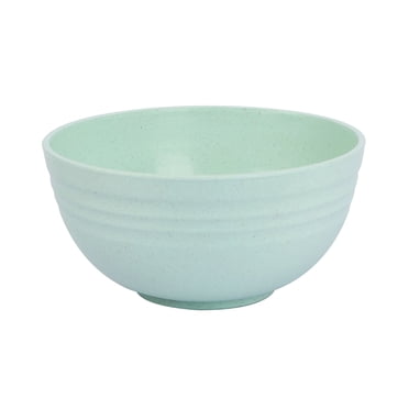Large Wheat Straw Salad Bowl - Durable, Lightweight, and Stackable for Meals, Camping, or Office Use