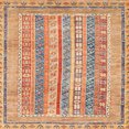 thumbnail image 1 of Ahgly Company Tapis d'Intérieur Carrés Abstraits Brun Chocolat, Tapis de Zone Abstraits, 3 Pieds Carré, 1 of 6