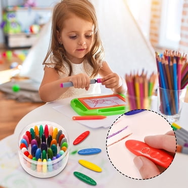 EGNMCR Office & Stationery Children's Hands Do Not Get Dirty With Plastic Crayons Stationery Painting Colored Pens Graffiti Oil Pastels Crayon Crayon