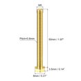 thumbnail image 2 of Unique Bargains Brass Hex Bolts, M5x50mm 10 Pack Fully Thread Grade 4.8 Machine Screws, 2 of 4