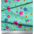 thumbnail image 3 of Soimoi polyester Crepe Fabric Artistic Flower Print Fabric by the Yard 42 Inch Wide, 3 of 3