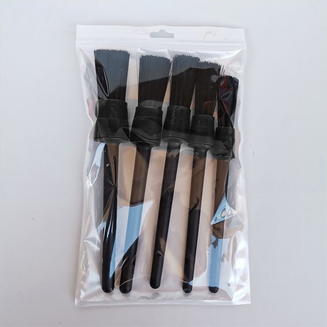 Car Detailing Brush Interior Crevice Brush Automotive Detail Brushes Wheel Cleaning Brush 5 Pcs Car Detailing Brush Set Interior Crevice Brush Soft Synthetic Fibre Auto Clean