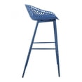 thumbnail image 4 of Moe's Home Collection Tabourets de Bar de Patio en Plastique pour Piazza - Ensemble de 2, Bleu, 4 of 8