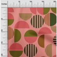 thumbnail image 2 of oneOone Silk Tabby Pink Fabric Geometric Sewing Material Print Fabric By The Yard 42 Inch Wide, 2 of 4